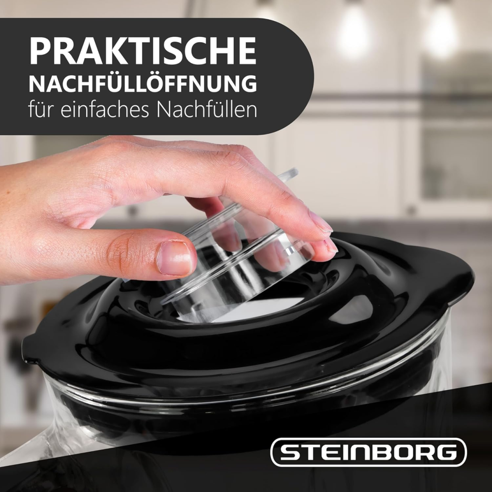 Блендер стационарный STEINBORG SB-7030 500 Вт, стеклянный кувшин 600 мл + To Go чашка 570 мл, 6-лезвий нож Киев - изображение 19