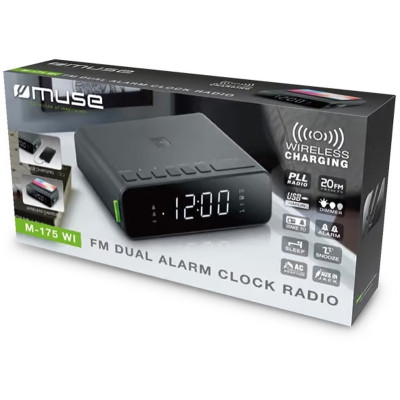 Настольные часы Muse Радіо-годинник з USB (M-175 WI) Винница - изображение 4