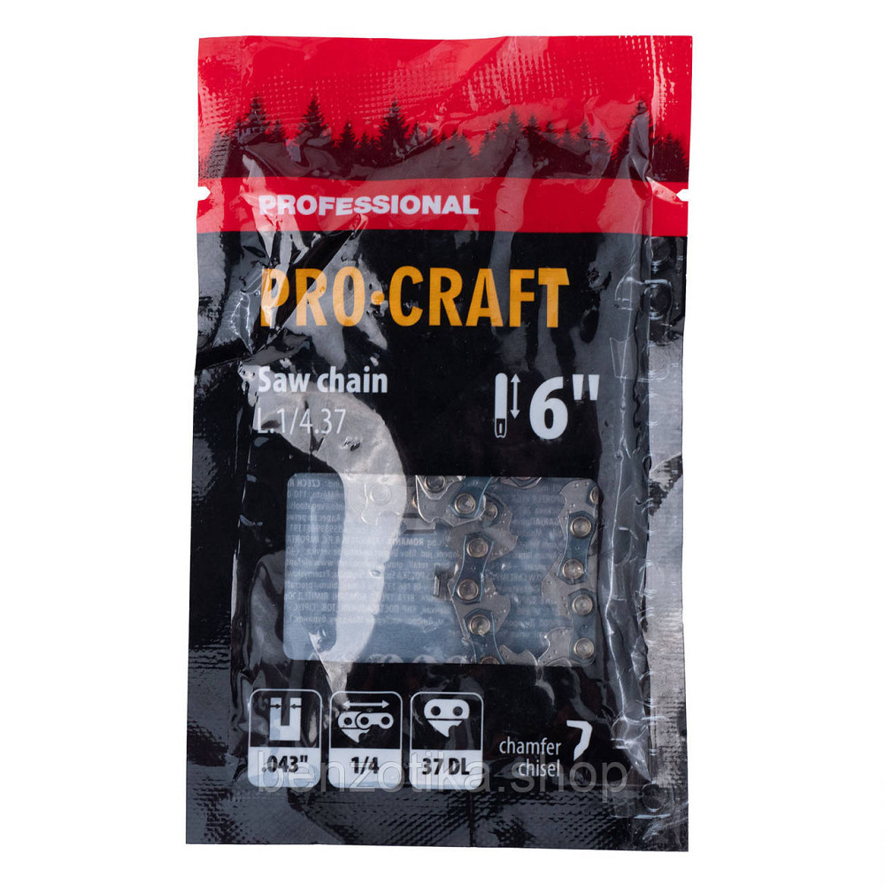 Ланцюг для ланцюгової пилки Procraft L.1/4.37 Universal 1/4