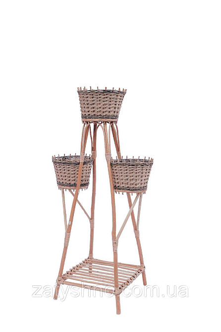 Подставка плетеная  на 3 горшка Киев - изображение 1