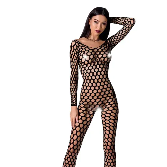 Бодістокінг з крупною сіткою Passion BS077 black Львов