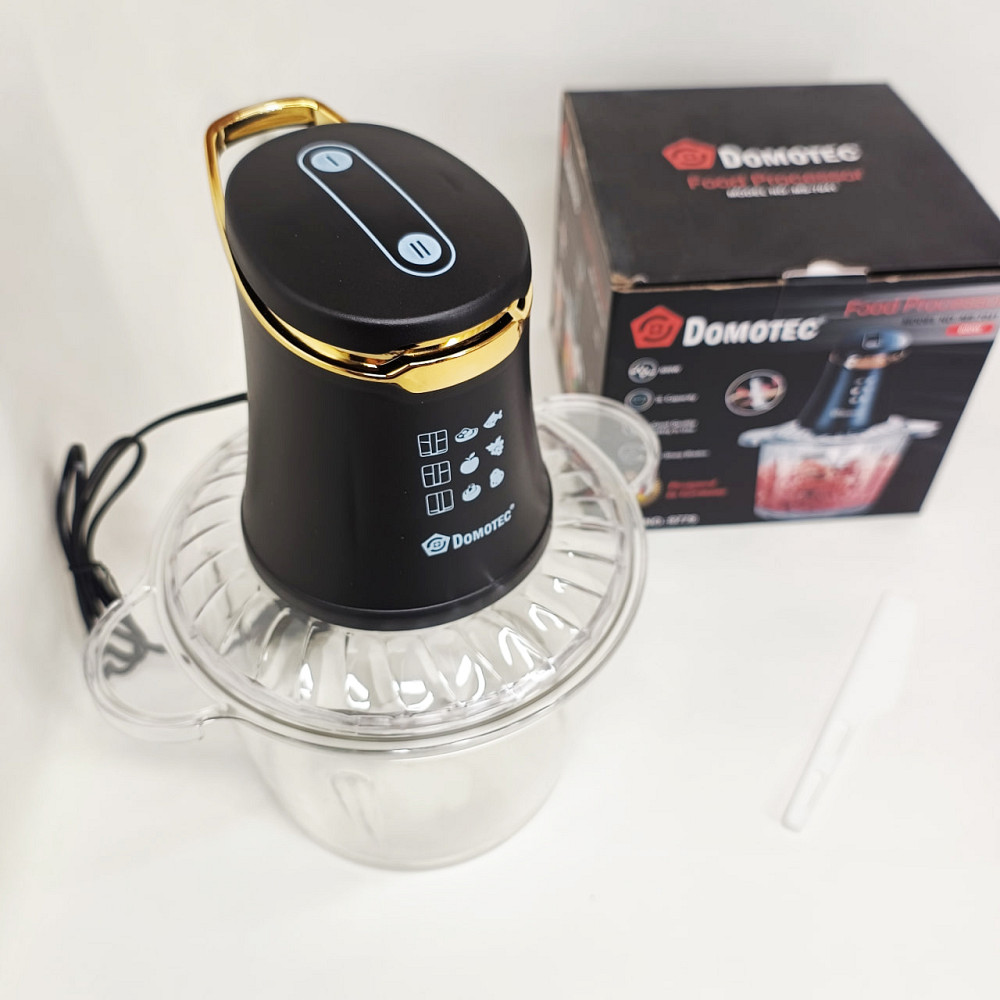 Кухонный измельчитель с 4 ножами Domotec, Стационарный блендер с большой чашей для фарша RA-39 Львов - изображение 4