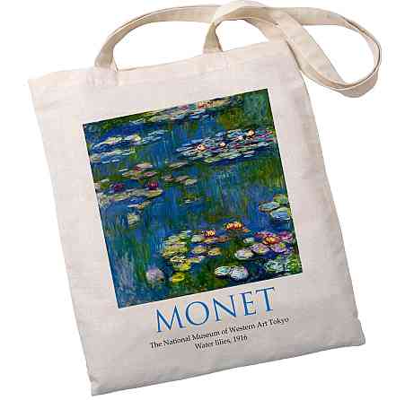 Екошопер BookOpt ВК4063 MONET «Водяні лілії» бежевий Київ
