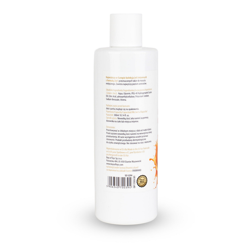 Водный лубрикант 2в1 для интимной близости и массажа MyLove Aroma Series Orange (Апельсин), 300 мл Sex Aura Киев - изображение 6