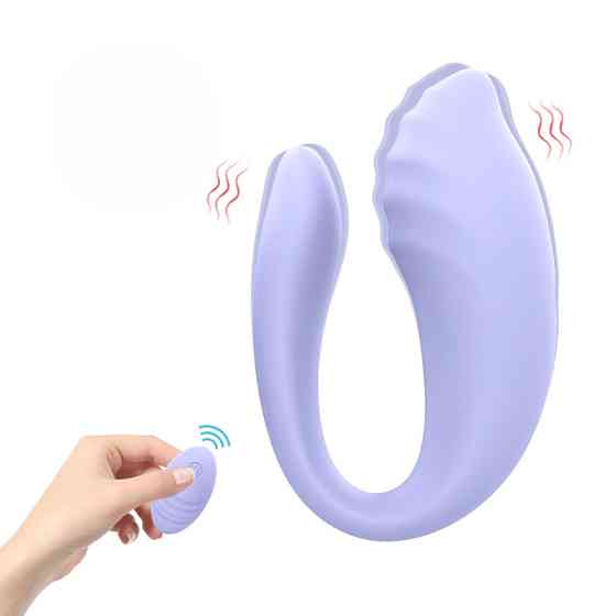 Вібратор для пар Every Night Toys Anthea з пультом, лавандовий, 19,8 х 6,3 см Sex Aura Київ