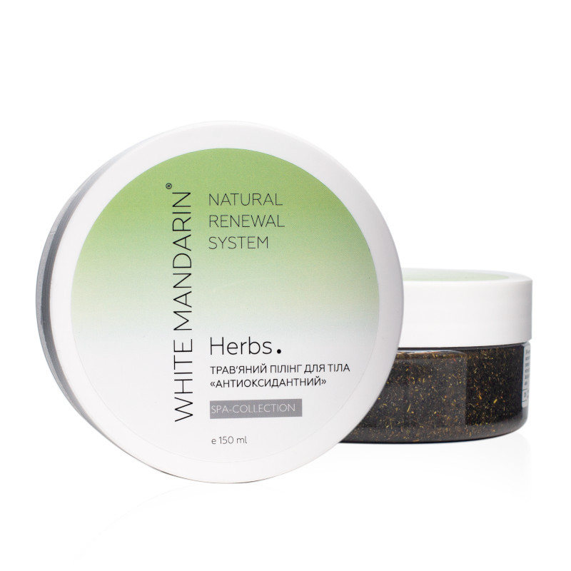Травяной пилинг для тела Антиоксидантный Herbs White Mandarin 150 мл Киев - изображение 2