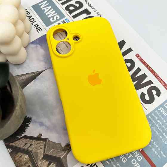 Чохол для смартфона Silicone Full Case AA Camera Protect for Apple iPhone 16 33,Canary Yellow Київ