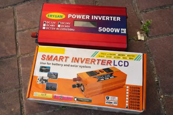 Автомобильный инвертор с 12V/24V на 220V 5000W LCD SMART / Преобразователь напряжения Коломия