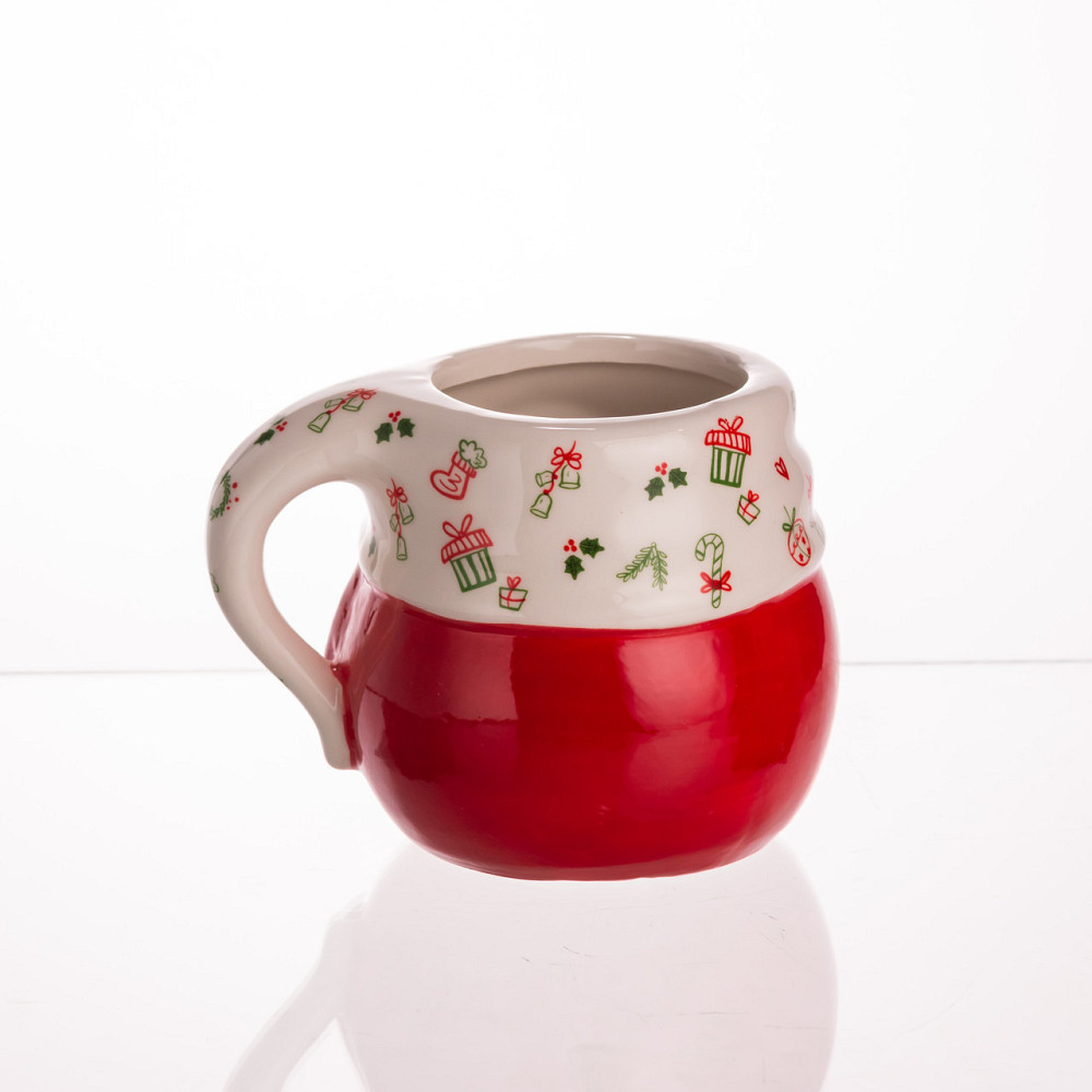 Новорічна порцелянова чашка для чаю та кави Merry Christmas 400 (мл) чашка на подарунок на новий рік CR-1-13 Київ - фото 4