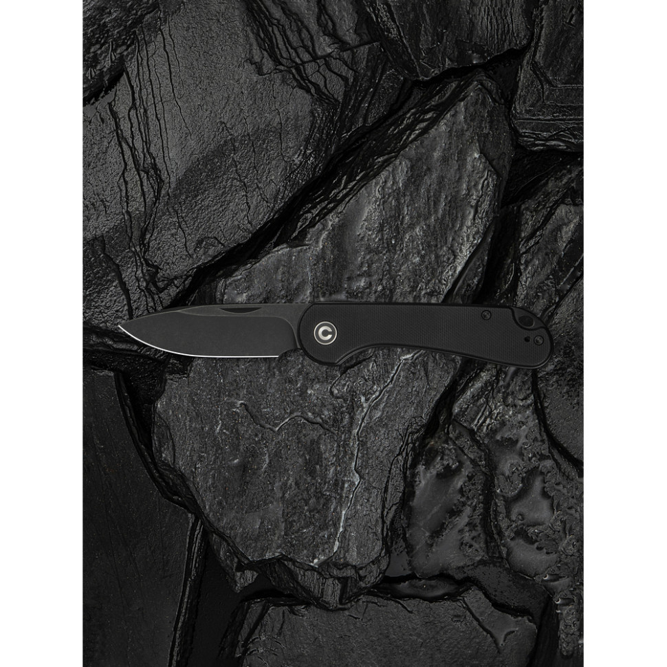 Ніж складаний кишеньковий Civivi Elementum Slip Joint, (7.5 см) 14C28N / G10 чорний Киев - изображение 17