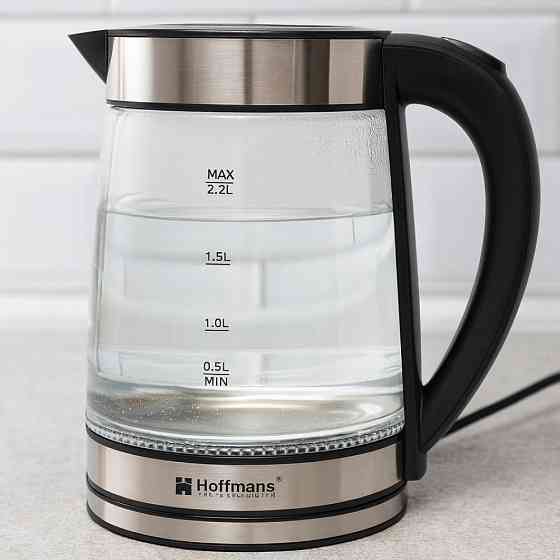 Електричний чайник з підсвічуванням 2,2л,1800Вт,Hoffmans HM-2515 SBR Київ