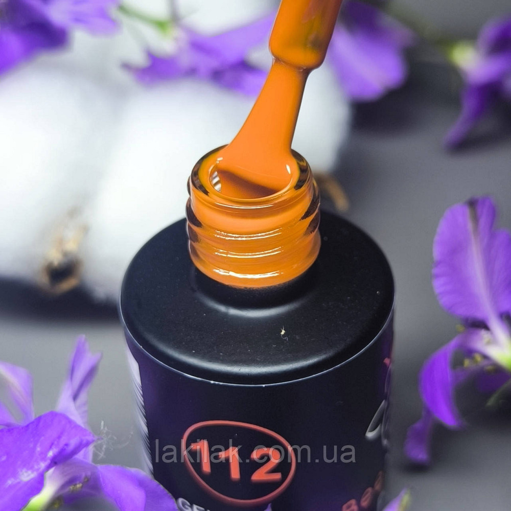 Гель-лак для нігтів Bee Nails 112 (морковний) 8мл Херсон - фото 1