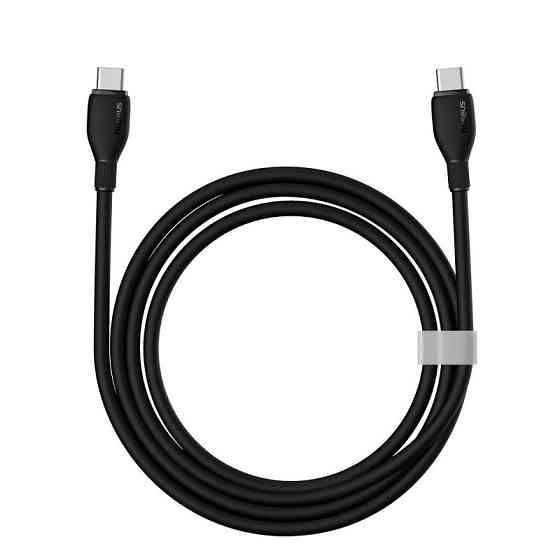 Кабель Baseus Pudding Series Fast Charging Cable Type-C to Type-C 100W 1.2m Cluster Black Одесса