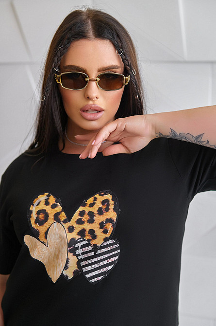 Жіноча літня футболка "Trio" оптом від виробника | Норма і батал Київ - фото 2