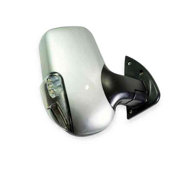 Дзеркало заднього вигляду зовнішнє новий зразок праве з поворотом сріблясте DK ГАЗель Мукачево