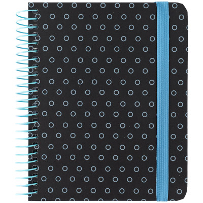 Блокнот Axent на спіралі В6 120 аркушів, клітинка, тверда обкладинка, графіт (8461-3-A) Вінниця - фото 1