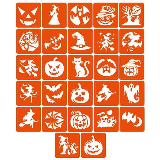 Набор трафаретов для био-тату 