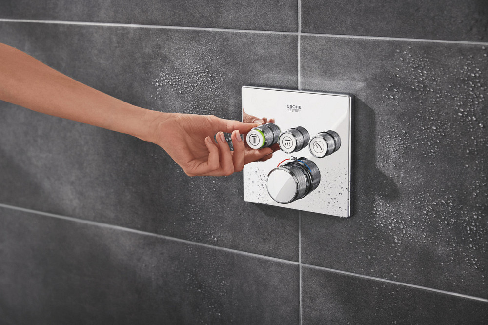 Душова система прихованого монтажу на 3 виходи з термостатом Grohe Grohtherm SmartControl  ( 34864000 ) 39584 Харьков - изображение 5