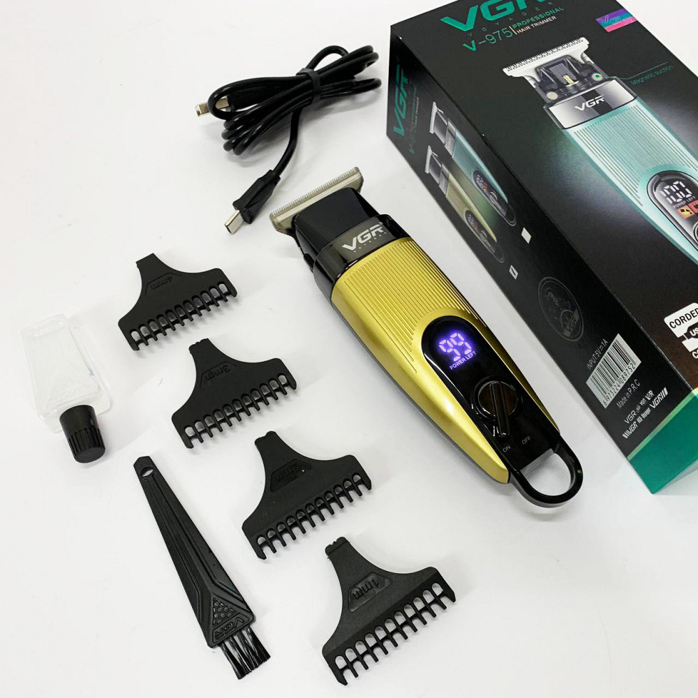 Домашня машинка акумуляторна для стрижки волосся, Тример з регульованою довжиною, Тример бездротовий YH-21 Львів - фото 8