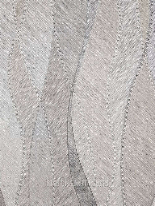 Шпалери вінілові на флізеліні гарячого тиснення DU&KA 1.06х10 вензель основа під штукатурку сірі коричневі Київ - фото 1