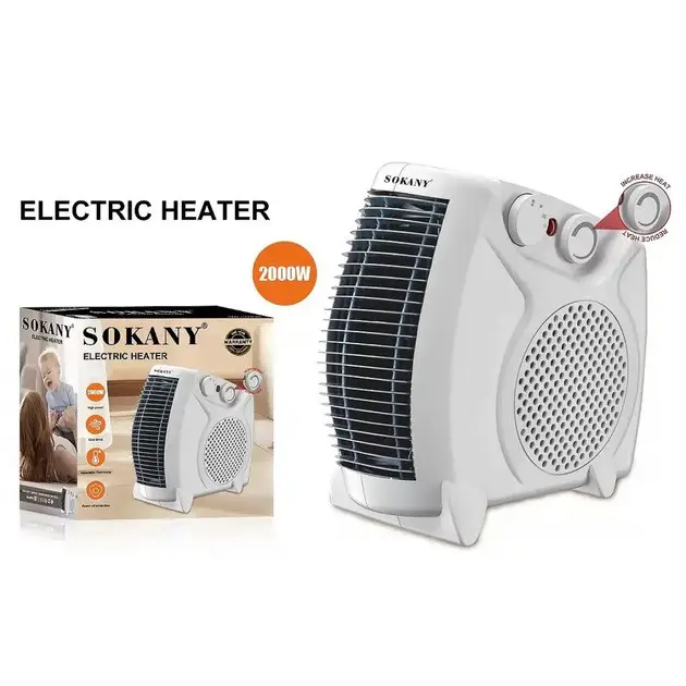 Тепловентилятор дуйка Sokany SK-1654 2000W (до 20 м.кв) Белый Винница - изображение 10