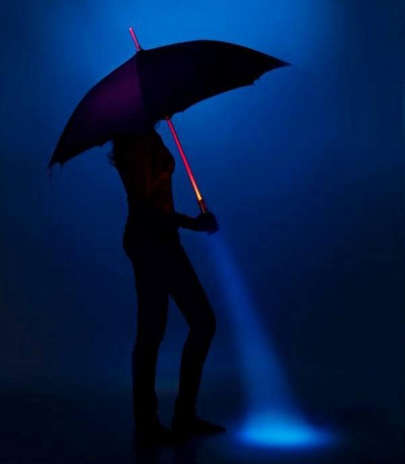 Зонт ЧЕРНЫЙ светящийся с фонариком «Джедай» / Light Saber Umbrella Кременчуг - изображение 3
