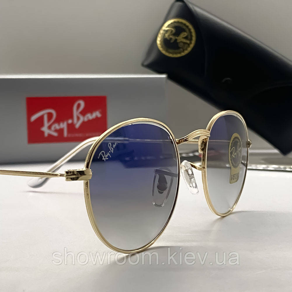 Жіночі сонцезахисні окуляри Ray ban round 3447-1 Київ - фото 3