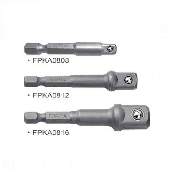 Набір перехідних адаптерів 3шт. 1/4, 3/8, 1/2 GAAR0301 Toptul Вінниця