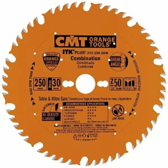 Пильний диск по дереву CMT 250x30x60z K2.4/1.6 (272.250.60M) Одеса