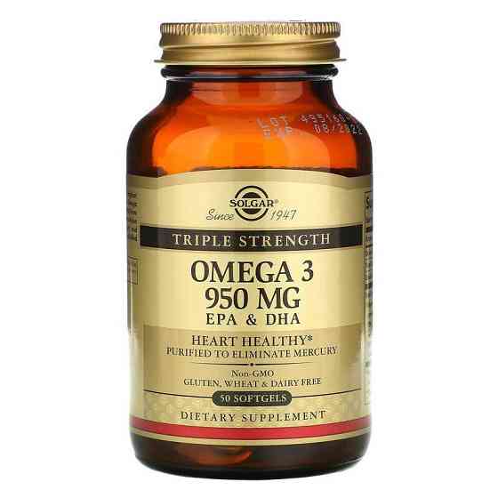 Омега-3 потрійної сили (Omega 3 Triple Strength) 950 мг 50 капсул Київ