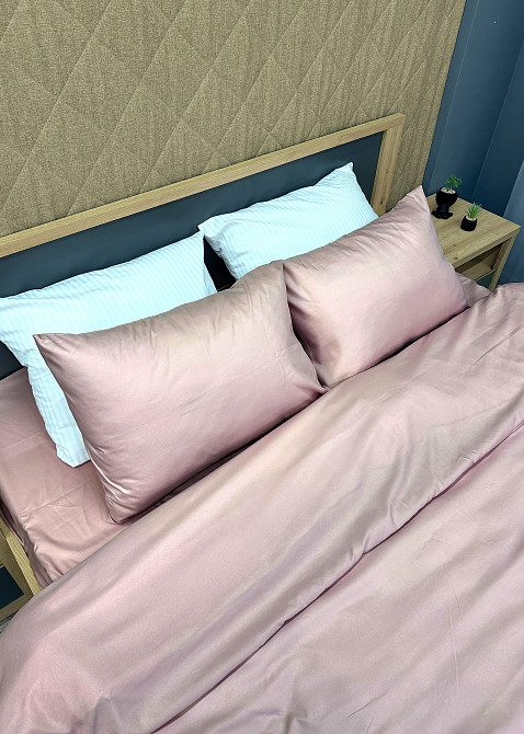 Комплект постельного белья, Decorator SOFTY UNO Peach Whip Евро 200х215 Пудровый (88-082) Киев - изображение 7