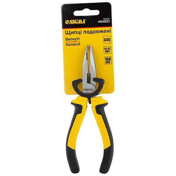 Sigma Длинногубцы изогнутые 160мм Standard SIGMA (4356521) Коломыя