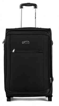 Валіза тканинна WINGS 1701 мала 55 см 2 колеса чорна Київ