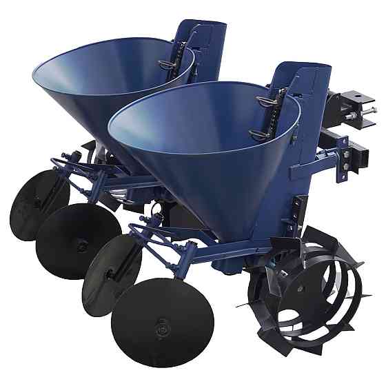 Картофелесажалка двухрядная цепная к мототрактору (фиксированное междурядие) (КС17) Харьков