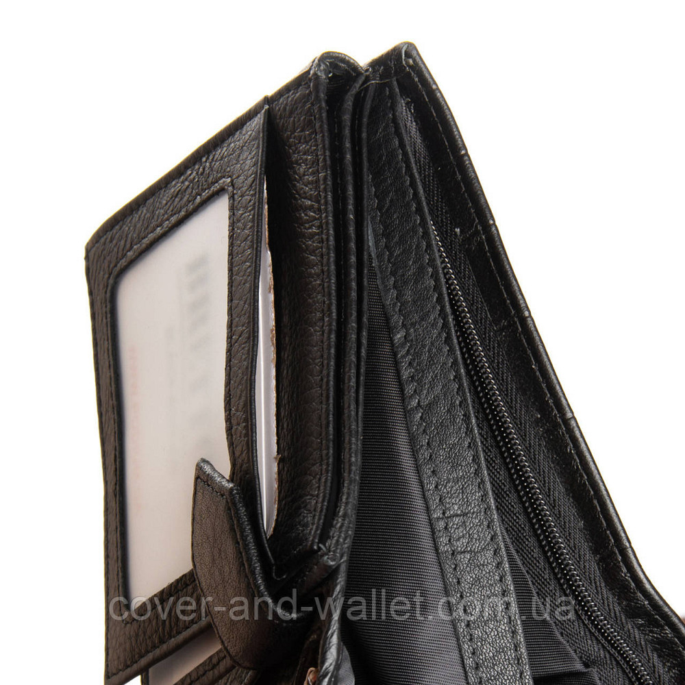Модний чоловічий гаманець із натуральної шкіри з фактурою рептилії BRETTON Київ - фото 7