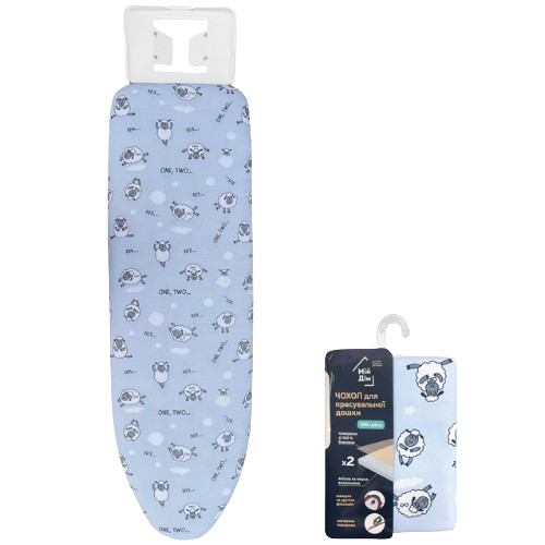 Чохол для прасувальної дошки 135*55см Вівці сіро-блакитний Виланд Житомир - изображение 4