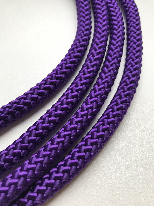 Скакалка гімнастична для гімнастики художньої 3 метри фіолетова 10 мм дитяча спортивна мотузкова Кам'янське - фото 10