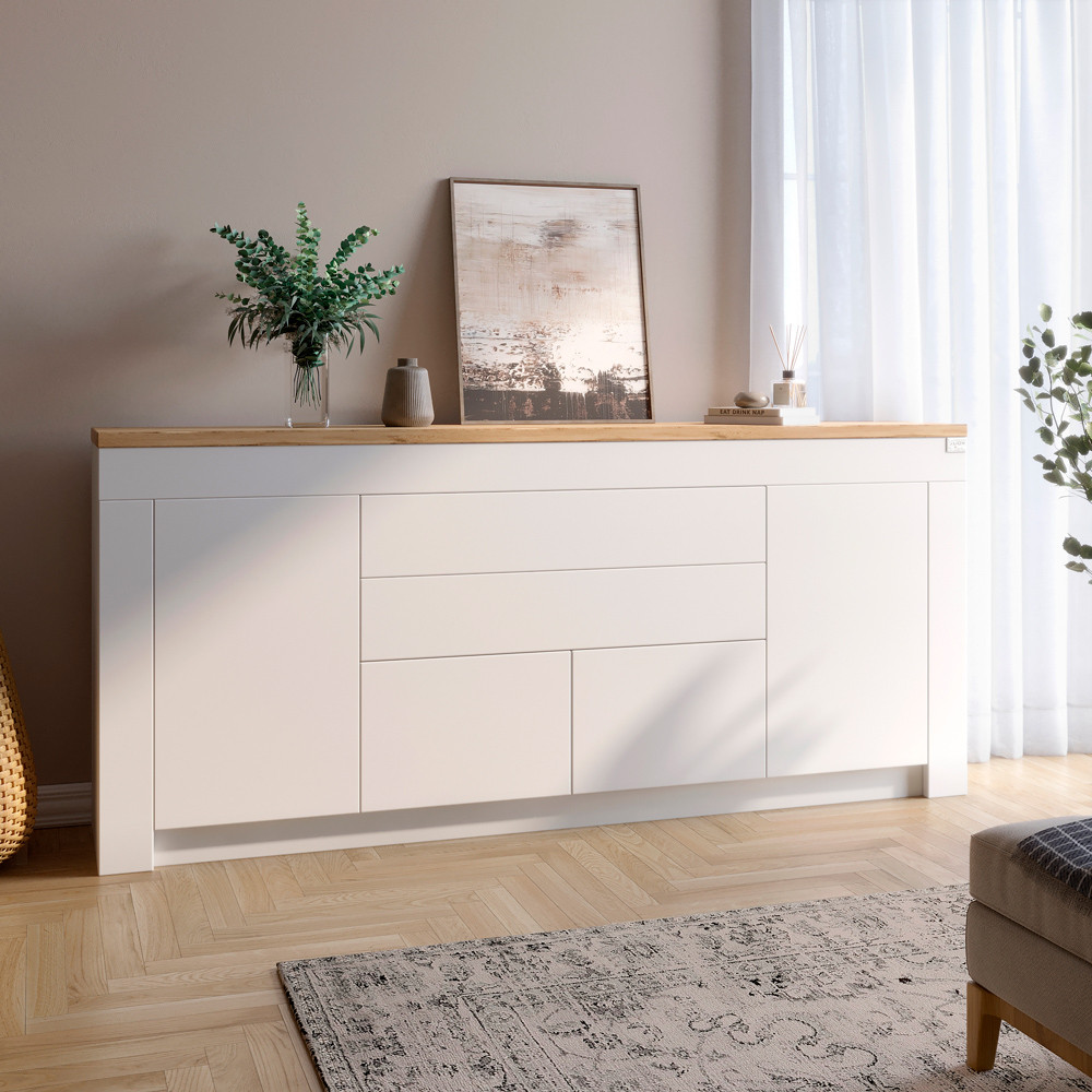 Великий комод LION Ларрі-2 Нiмфея альба/Дуб Аппалачи (LION-041006) Дніпро - фото 1