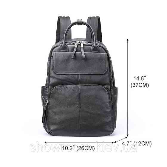 Шкіряний чоловічий рюкзак з відділенням для ноутбука Leather Collection (816) Київ