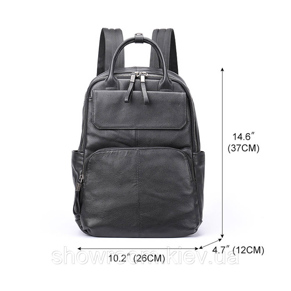 Шкіряний чоловічий рюкзак з відділенням для ноутбука Leather Collection (816) Київ - фото 3