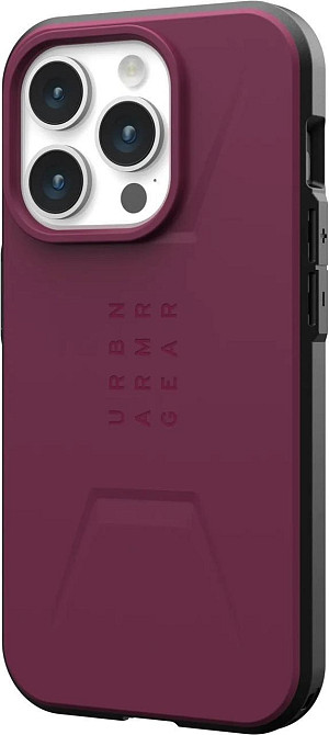 Чохол-накладка Urban Armor Gear Civilian Magsafe для Apple iPhone 15 Pro Max Bordeaux (114295119049) ( Бордовий ) Харків - фото 2
