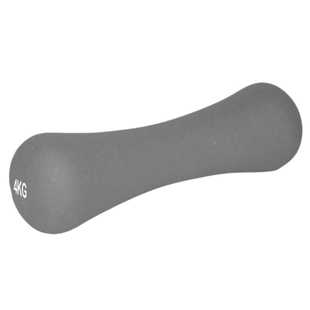 Гантель для занятий фитнесом, реабилитации неопреновая PowerPlay 4126 Spartacus 4 кг серая 1 шт Киев - изображение 1