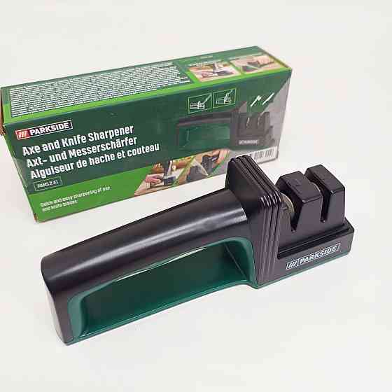 Точилка для ножів і сокир Parkside PAMS 2 A1, алмазне покриття дві направляючі ергономічна нековзна ручка PZ-22 Львів