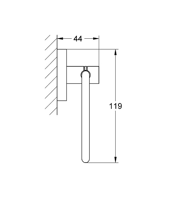 Тримач для туалетного тата Grohe Essentials New (40689001) Київ - фото 5