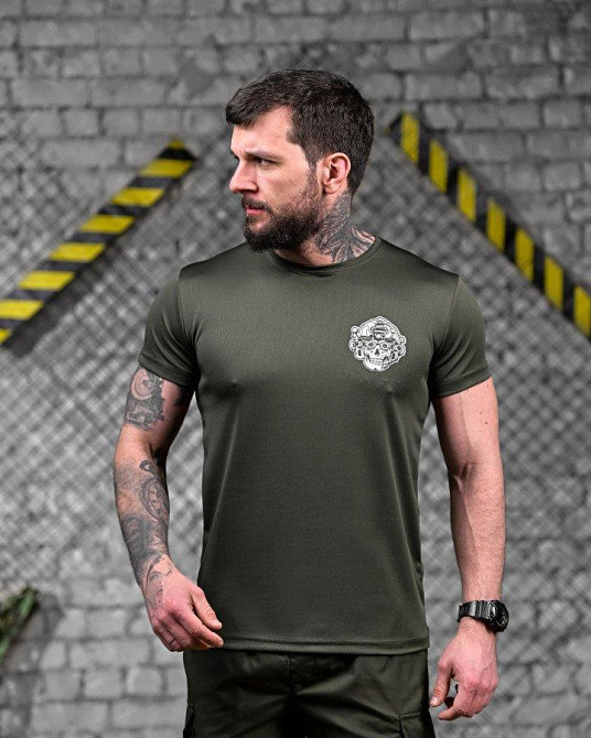 Футболка Воїн олива ДЛ7219 Одеса - фото 2