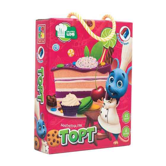 Гра магнітна vt3004  "Торт"(укр) Вінниця