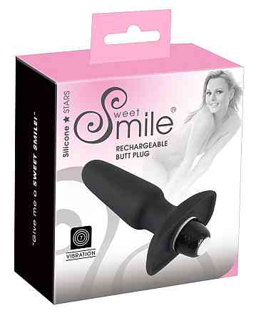 Анальная пробка с вибро Sweet Smile Rechargeable Butt Sex Aura Киев