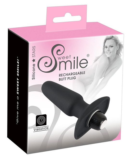 Анальная пробка с вибро Sweet Smile Rechargeable Butt Sex Aura Киев - изображение 1