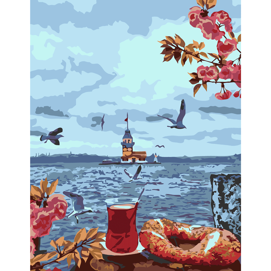 Картина за номерами „Дивовижний ранок“ 35×45см ROSA START Киев - изображение 1