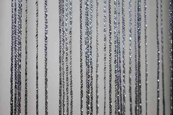 Штори-нитки "Кісея" з люрексом Графітовий 300х300см 1 шт (61-035) Київ